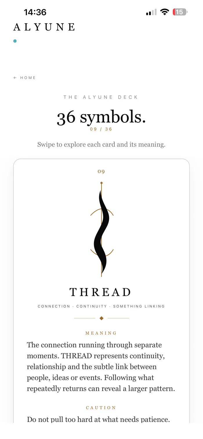 ALYUNE THREAD symbol